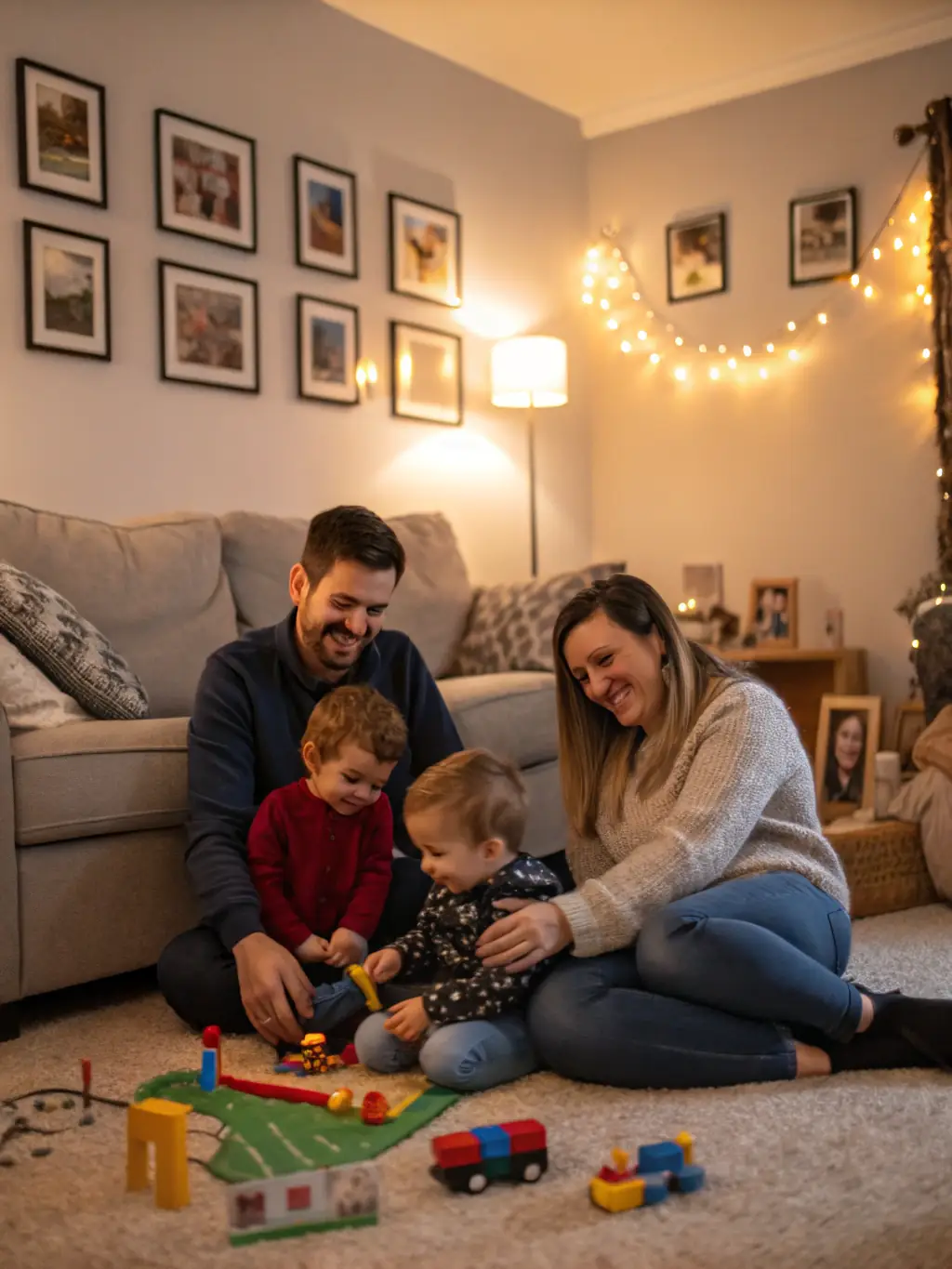 A family enjoying a comfortable and healthy indoor environment, highlighting the overall well-being benefits of Air Duct Professionals' services.